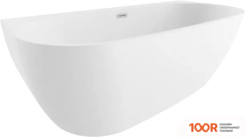 Ванна Polimat RISA 160X80 (ПРИСТЕННАЯ, БЕЛЫЙ) (335752)