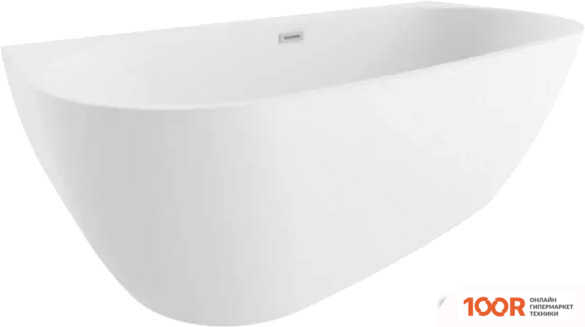 Ванна Polimat RISA 160X80 (ПРИСТЕННАЯ, БЕЛЫЙ) (335752)