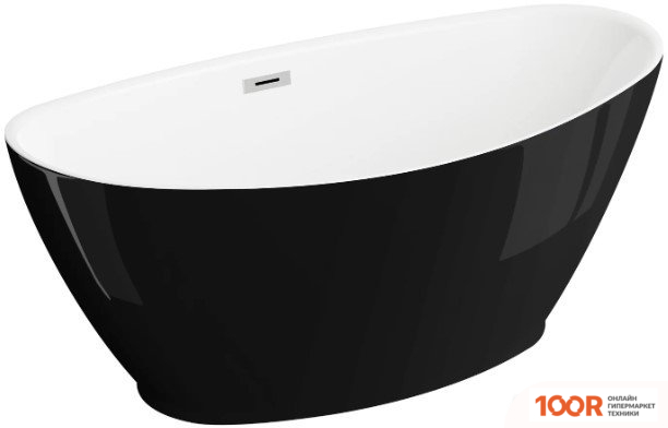 Ванна Polimat MANGO 150X75 00519 (ЧЕРНЫЙ ГЛЯНЕЦ) (335742)