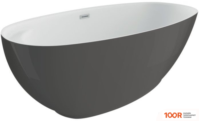 Ванна Polimat KIVI 165X75 00476 (ГРАФИТ) (335738)