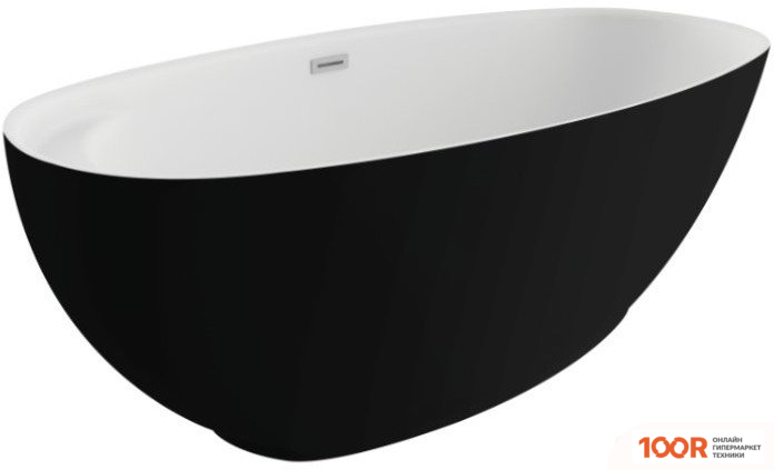 Ванна Polimat KIVI 165X75 00473 (ЧЕРНЫЙ МАТОВЫЙ) (335735)