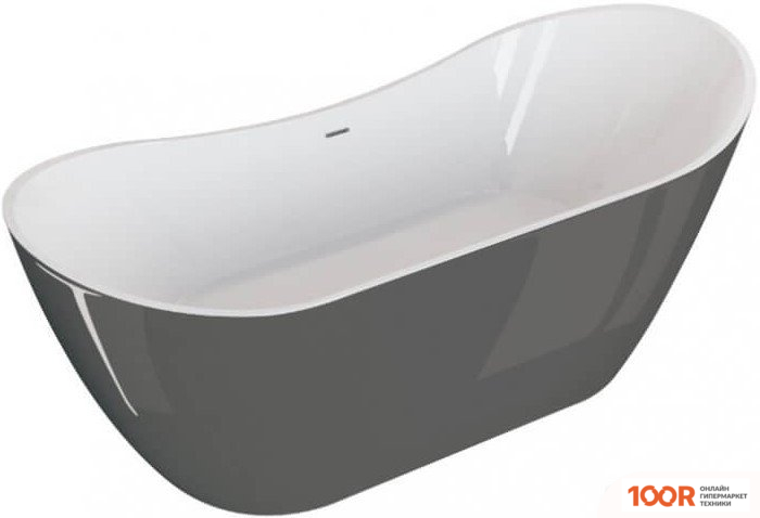 Ванна Polimat ABI 180X80 00404 (ГРАФИТ) (335699)