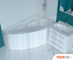 Ванна MarkaOne LIL 140X90 L (С КАРКАСОМ И ЭКРАНОМ) (335597)