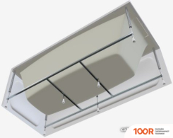 Ванна MarkaOne AELITA 170X75 (С КАРКАСОМ И ЭКРАНОМ) (335558)