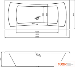 Ванна Lavinia Boho EVAN 200X90 37110200 (335476)