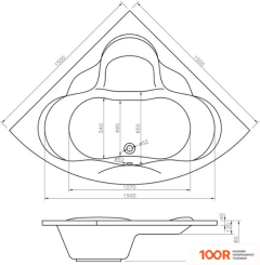 Ванна Lavinia Boho ELEGANT 150X150 3705015P (335466)