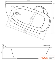 Ванна Lavinia Boho BELL PRO 170X110 370217PL (335429)