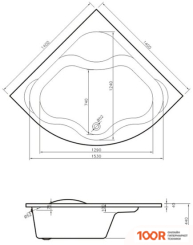 Ванна Lavinia Boho AVEO 140X140 3704014P (335413)