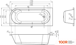 Ванна Lavinia Boho ART II 170Х72,5 371317PL (335411)