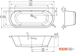 Ванна Lavinia Boho ART 170X75 3708075P (335408)