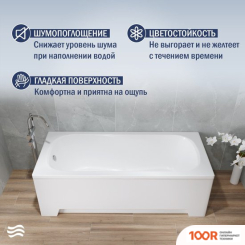 Ванна Lauter SOPHIA 170 21205170 (С КАРКАСОМ, СЕРЫМ ПОДГОЛОВНИКОМ И БЕЛЫМ ЛИЦ.ЭКРАНОМ) (335340)