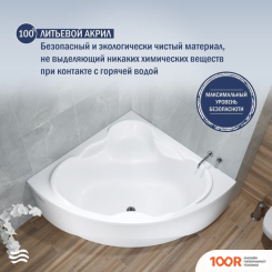 Ванна Lauter RIVIERA 140X140 21050140 (С КАРКАСОМ) (335302)