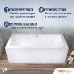 Ванна Lauter OLYMPIA 180X80 21100080 (С НОЖКАМИ, ЛИЦЕВЫМ И ТОРЦЕВЫМ ЭКРАНАМИ) (335297)