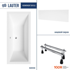 Ванна Lauter OASIS 170Х75 21203070 (С НОЖКАМИ И ЛИЦЕВЫМ ЭКРАНОМ) (335274)