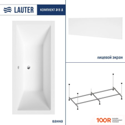 Ванна Lauter OASIS 155 21203055 (С КАРКАСОМ, ЛИЦЕВЫМ ЭКРАНОМ БЕЛОГО ЦВЕТА) (335245)