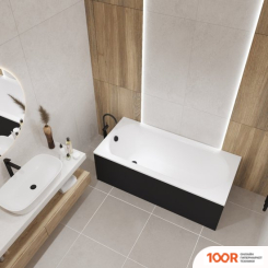 Ванна Lauter HAVEN 170 21202007 (С ЧЕРНЫМ ПОДГОЛОВНИКОМ) (335212)