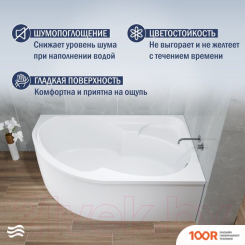 Ванна Lauter GENEVA 170X105 2103170R (С НОЖКАМИ) (335169)