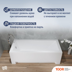 Ванна Lauter ESTELLE 180 21206080 (С КАРКАСОМ, СЕРЫМ ПОДГОЛОВ.,БЕЛЫМ ЛИЦ. И ТОРЦ.ЭКРАНОМ) (335145)