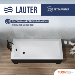 Ванна Lauter ESTELLE 170 21206070 (С КАРКАСОМ, ЛИЦЕВЫМ ЭКРАНОМ ЧЕРНОГО ЦВЕТА) (335124)