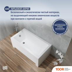 Ванна Lauter ESTELLE 120 21206020 (С КАРКАСОМ, БЕЛЫМ ЛИЦЕВЫМ И ТОРЦЕВЫМ ЭКРАНОМ) (335097)