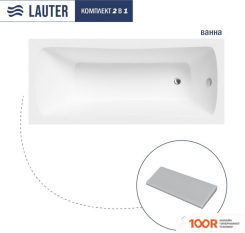 Ванна Lauter BIANCA 170 21207170 (С СЕРЫМ ПОДГОЛОВНИКОМ) (334960)