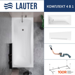 Ванна Lauter BIANCA 150 21207150 (С КАРКАСОМ, ЛИЦЕВЫМ ЭКРАНОМ БЕЛОГО ЦВЕТА) (334933)