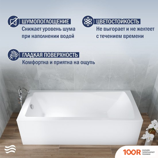 Ванна Lauter AURORA 180X80 21010080 (334882)