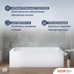 Ванна Lauter AURORA 150X70 21010050 (С НОЖКАМИ, ЛИЦЕВЫМ И ТОРЦЕВЫМ ЭКРАНАМИ) (334865)