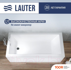 Ванна Lauter ATHENA 170X80 21090080 (С НОЖКАМИ, ЛИЦЕВЫМ И ТОРЦЕВЫМ ЭКРАНАМИ) (334851)