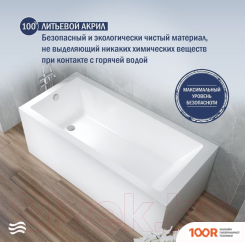 Ванна Lauter ATHENA 170X80 21090080 (С НОЖКАМИ) (334850)