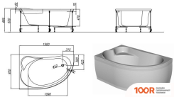 Ванна Kolpa-San VOICE 150Х95 (ПРАВАЯ) (334777)