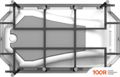 Ванна Fra Grande ЭСТЕЛОНА 190X110 4-01-2-0-5-409 (ХРОМ) (334637)