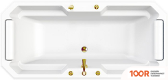 Ванна Fra Grande ФЕРНАНДО 190X90 4-01-3-0-1-421 (С ПОДГОЛОВНИКАМИ, ЗОЛОТО) (334628)