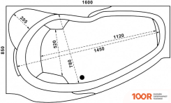 Ванна BAS МАРТИНИКА 160X85R (334382)