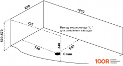 Ванна BAS МАРТИНИКА 160X85R (334382)