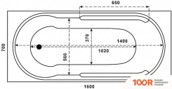 Ванна BAS ГОА 160Х70 (334370)