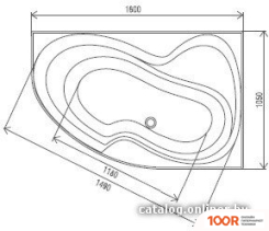 Ванна Artel Plast ВАЛЕРИЯ 160X105L (334317)