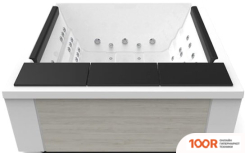 Ванна Aquavia Spa QUANTUM (WHITE/BUTTERFLY WOODERMAX) (334229)