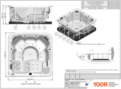 Ванна Aquavia Spa MALLORCA (SAND) (334158)