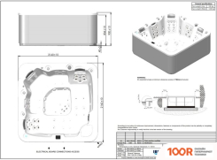 Ванна Aquavia Spa ESSENCE (STERLING/BUTTERFLY WOODERMAX) (334136)