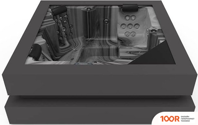 Ванна Aquavia Spa CUBE ERGO (PEARL SHADOW/GRAPHITE) (334099)