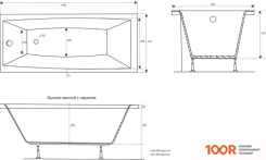 Ванна AlfaSun КАРАДАГ 170Х75 (333937)