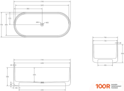 Ванна Abber KRISTALL 170X75 AT9708 EMERALD (333875)