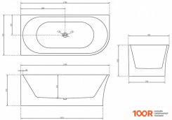 Ванна Abber AB9257-1.7 L 170X78 (333836)