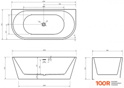 Ванна Abber AB9216-1.7B 170X80 (333824)