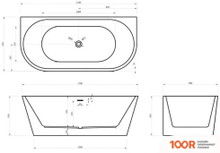 Ванна Abber 170X80 AB9216-1.7MW (333775)