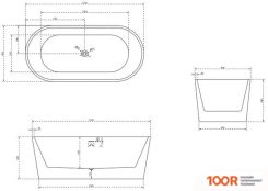 Ванна Abber 170X80 AB9209MW (333770)