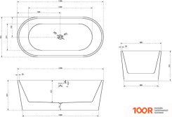 Ванна Abber 170X80 AB9209MB (333769)