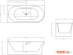 Ванна Abber 170X78 AB9335-1.7 L (333762)