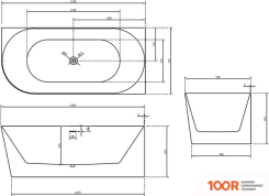 Ванна Abber 170X78 AB9258-1.7 R (333760)
